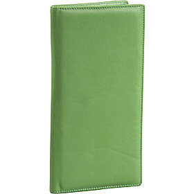 a green leather wallet